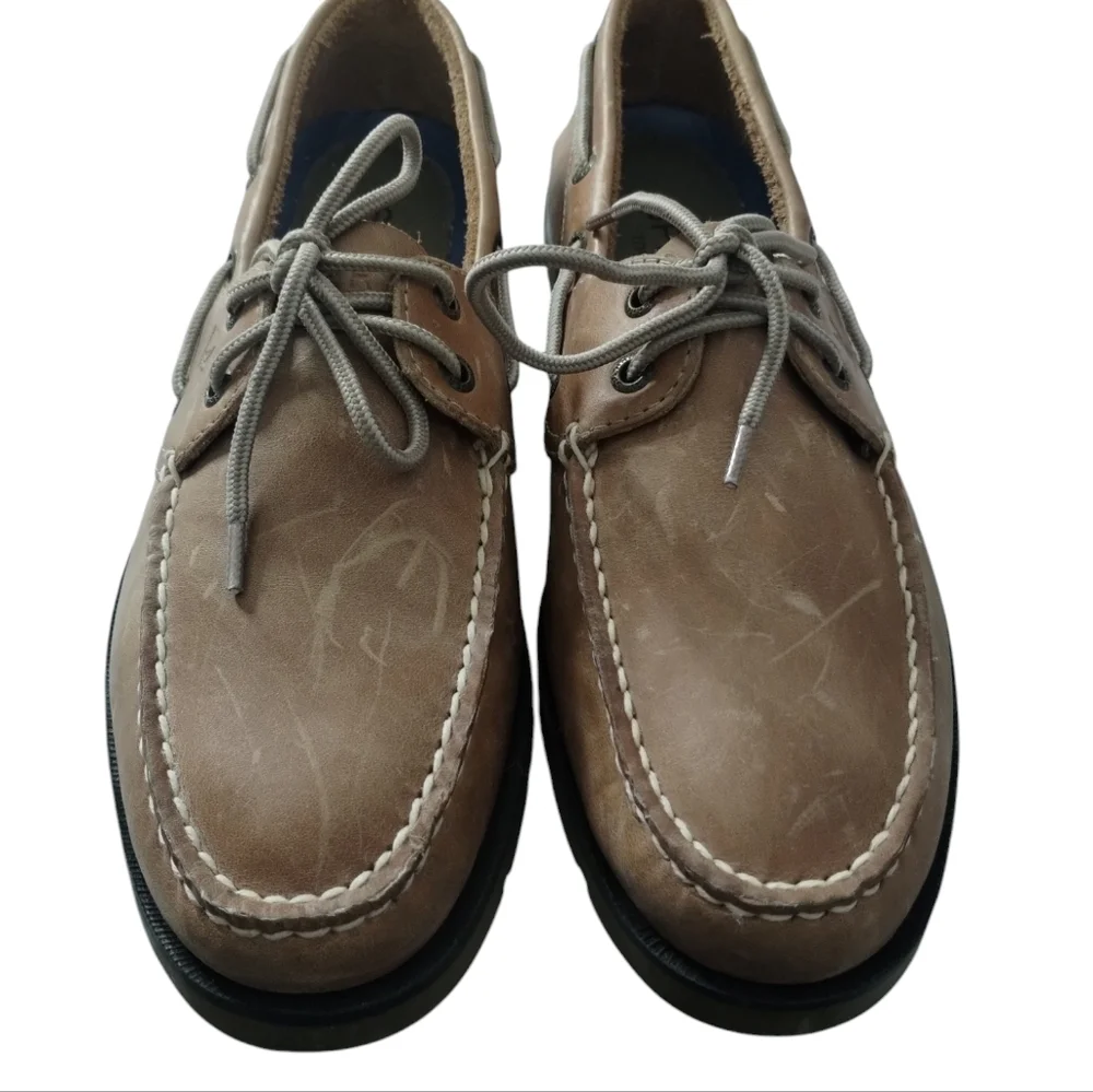 Sperry Top Sider Original Leather‎ Boat Shoes Mens 9½ Casual Coastal Tennis Prep